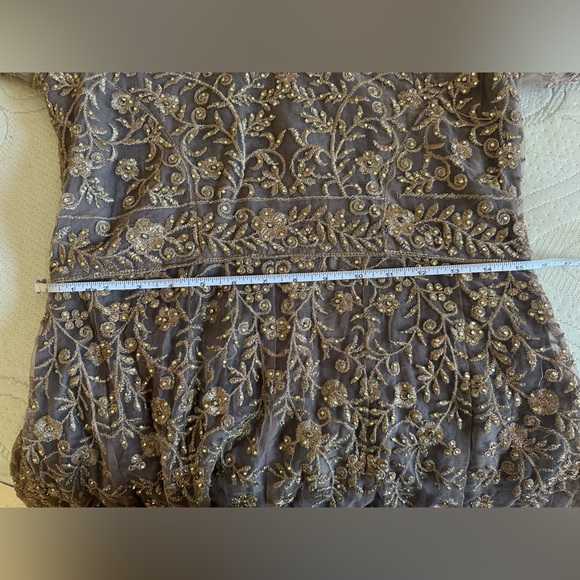 Elegant Brown 2 piece dress South Asian wear. - Picture 7 of 9